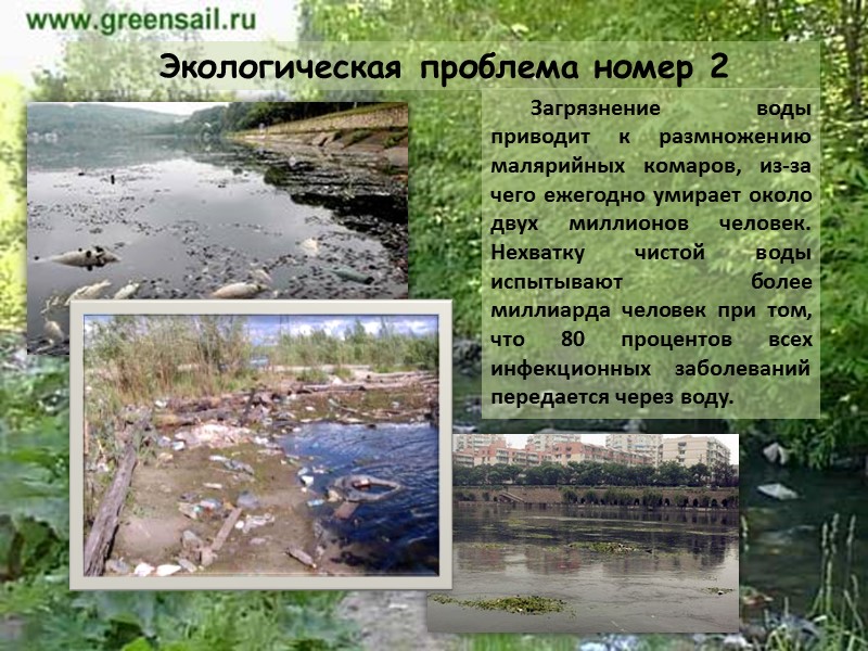 Экологическая проблема номер 2          Загрязнение